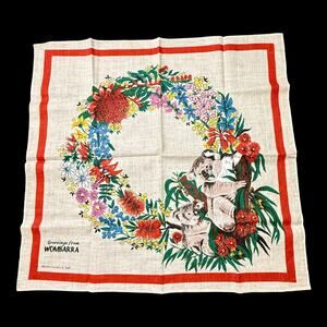 Koala Tablecloth Wall / Decor Greetings from Wombarra Heil Linen 35 x 36" Aussie